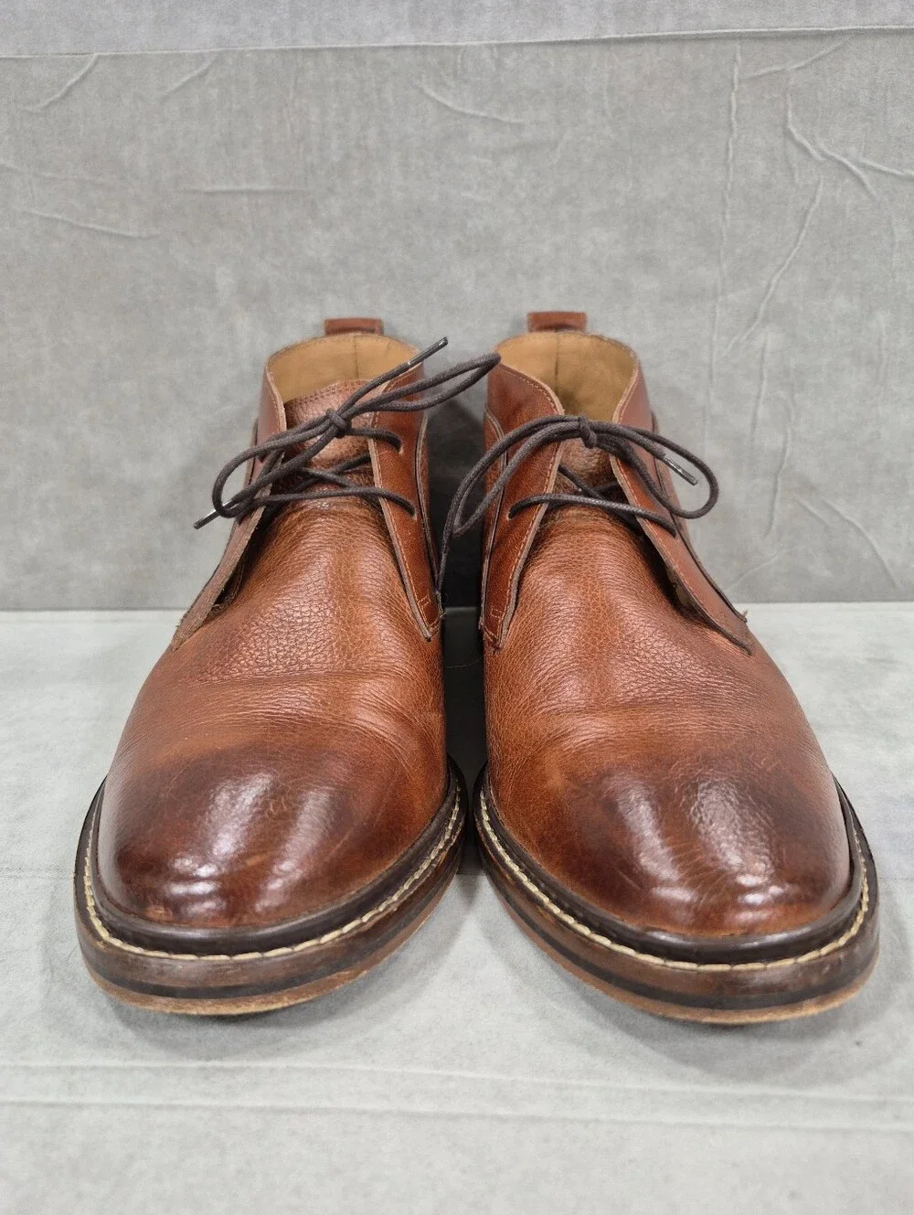 Cole Haan CAMBRIDGE dress Chukka boots men's 8.5M brown pebbled leather C24531